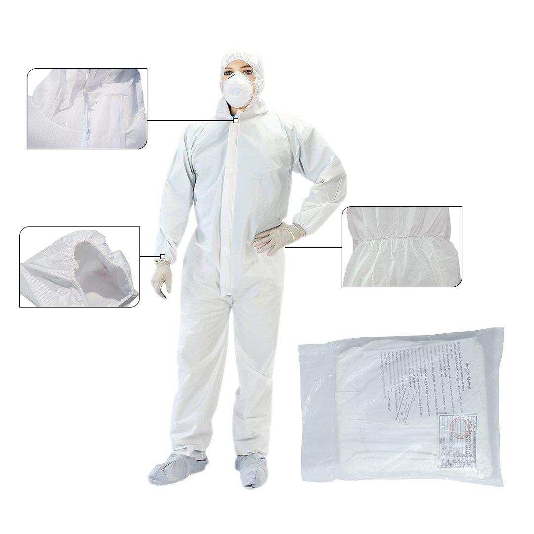 Buzo Blanco Cuerpo Entero Talla L