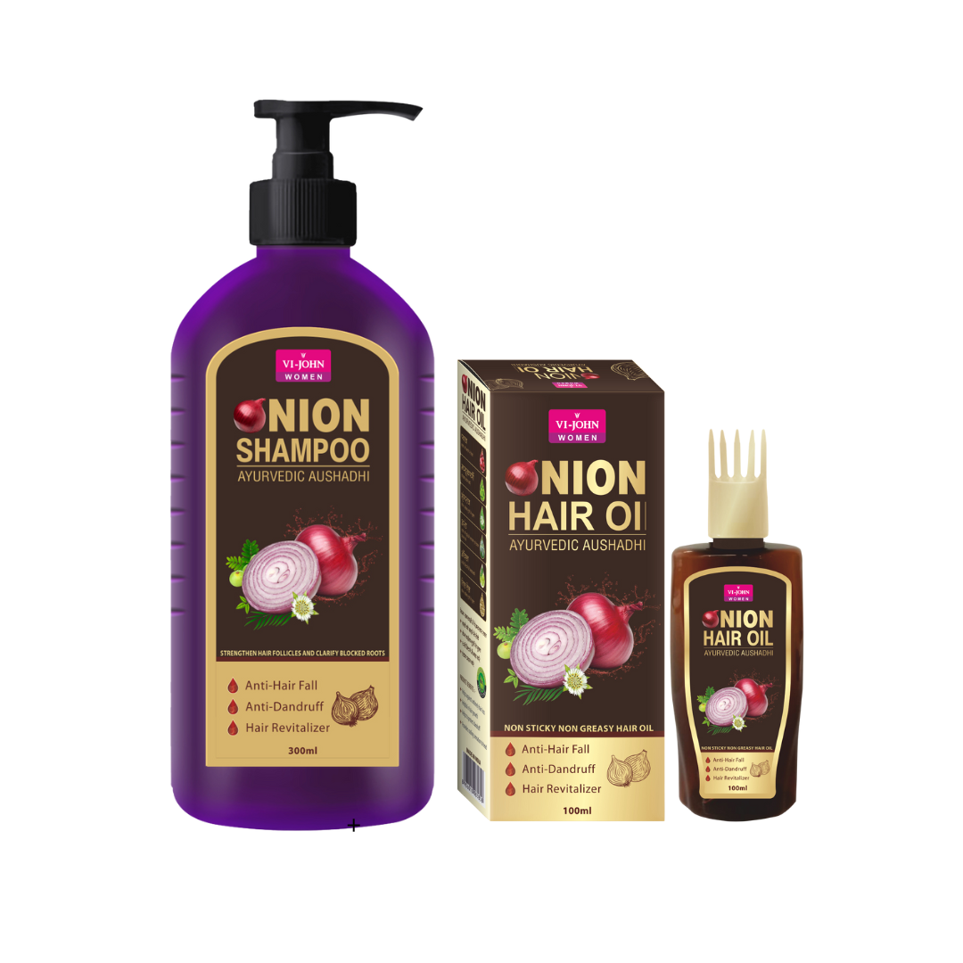 Vi John Pack Shampoo de Cebolla 300ml & Aceite 100 ml