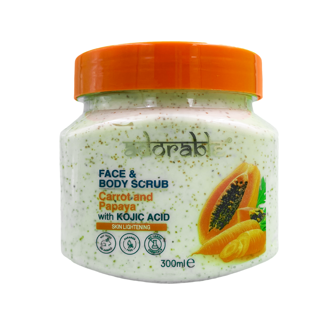 Adorable Exfoliante Zanahoria-Papaya & Ácido Kójico 300 ml