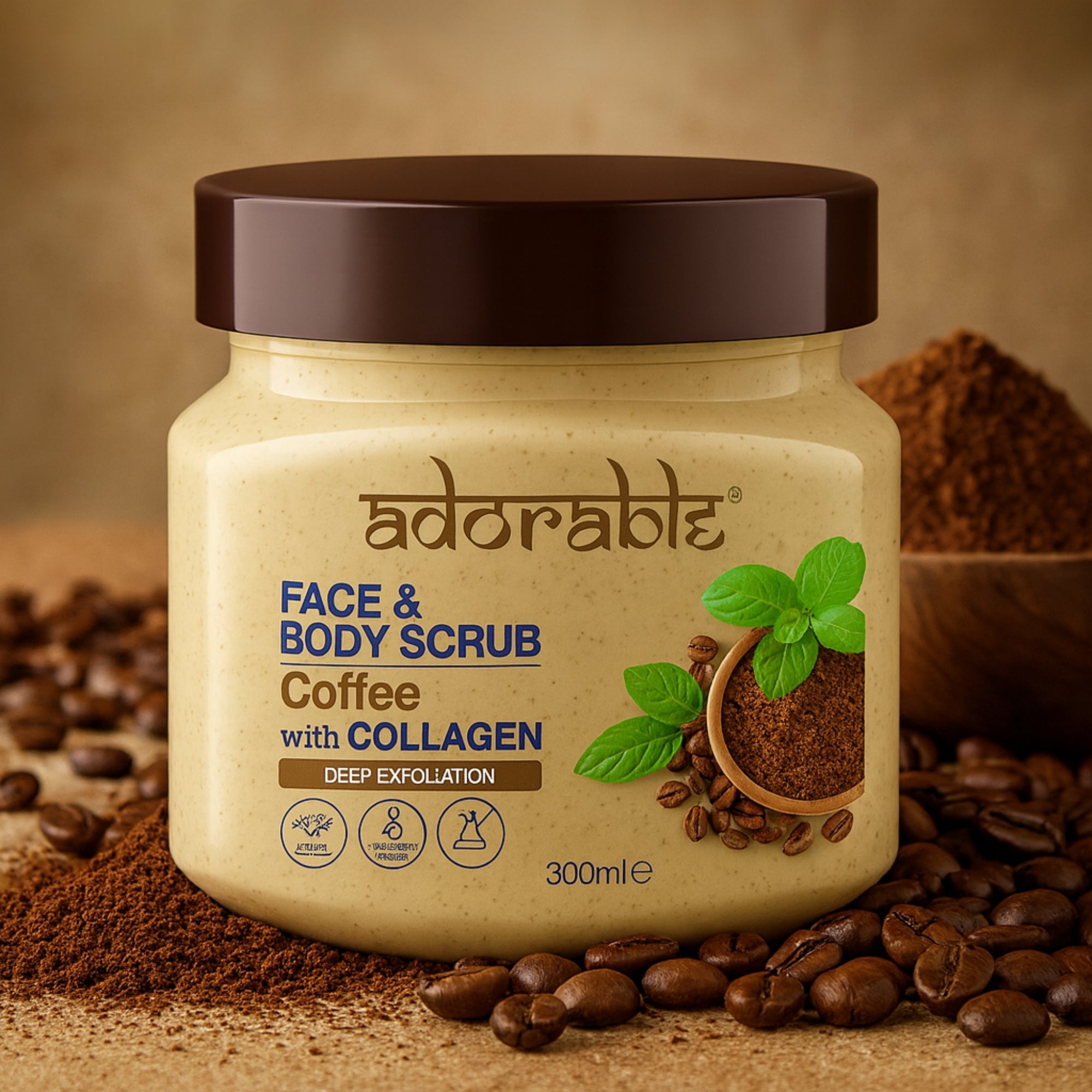 Adorable Exfoliante Café & Colageno 300 ml