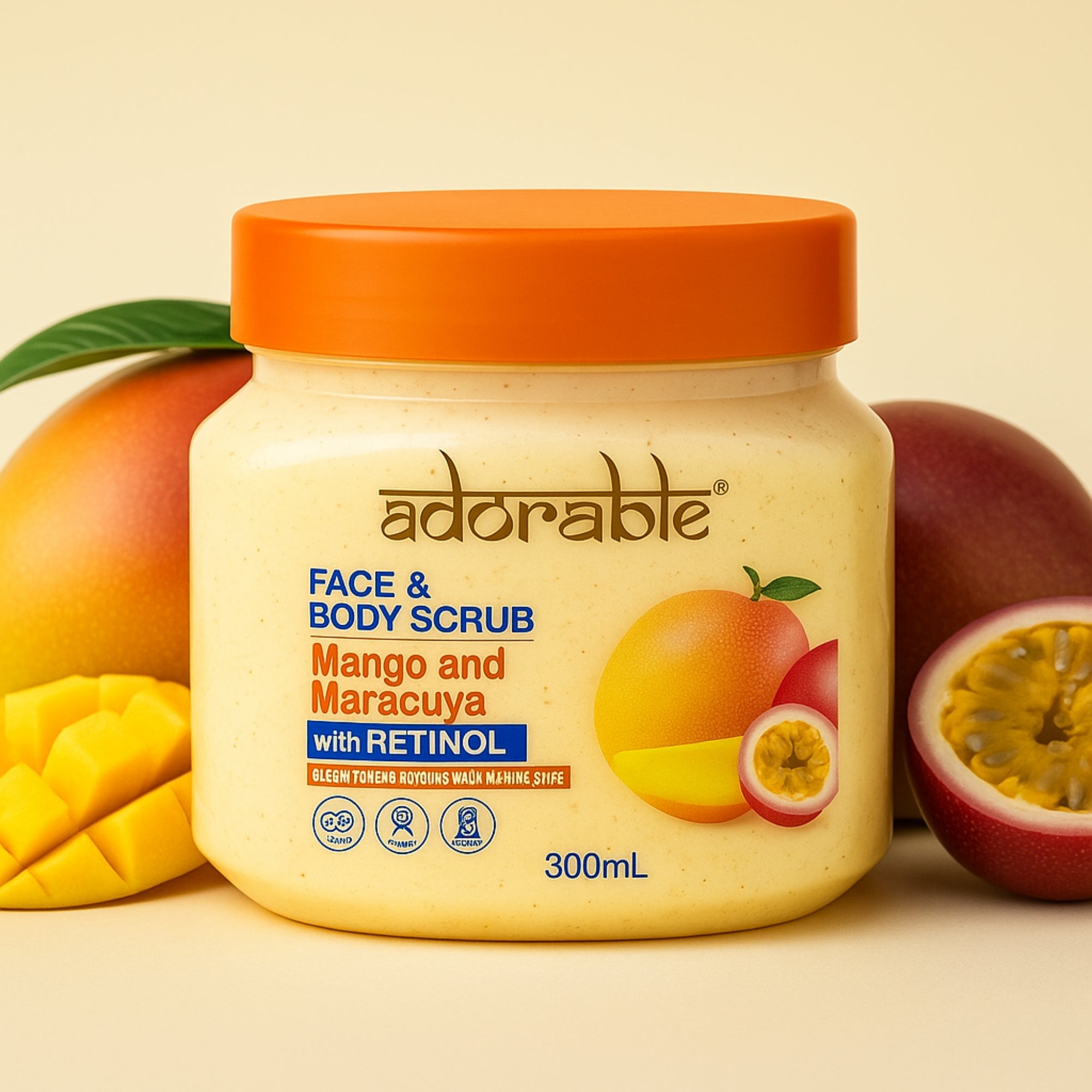 Adorable Exfoliante Mango Maracuya & Retinol 300 ml