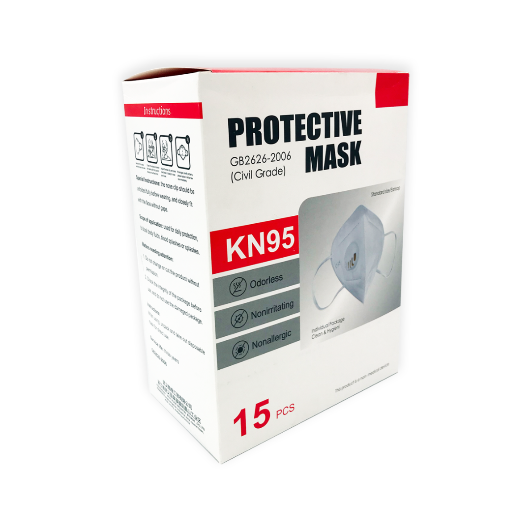 Pack 15 Mascarillas con Filtro KN95