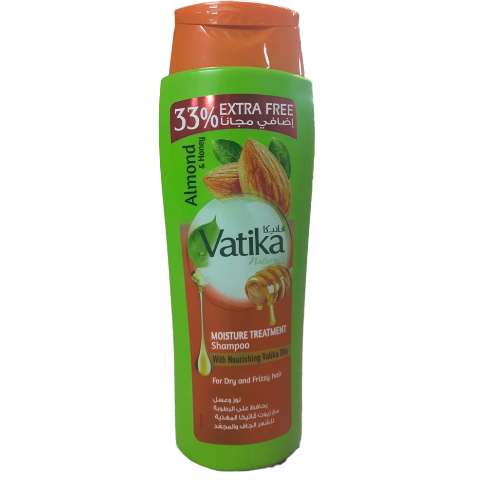 Vatika Shampoo Almendra M&T 400 ml 33% Extra