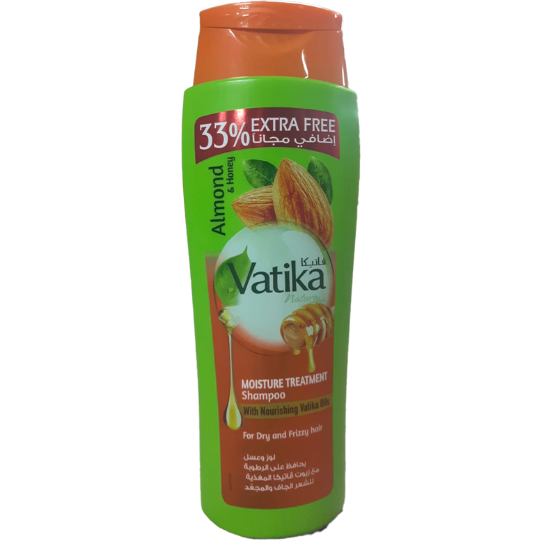 Vatika Shampoo Almendra M&T 400 ml 33% Extra