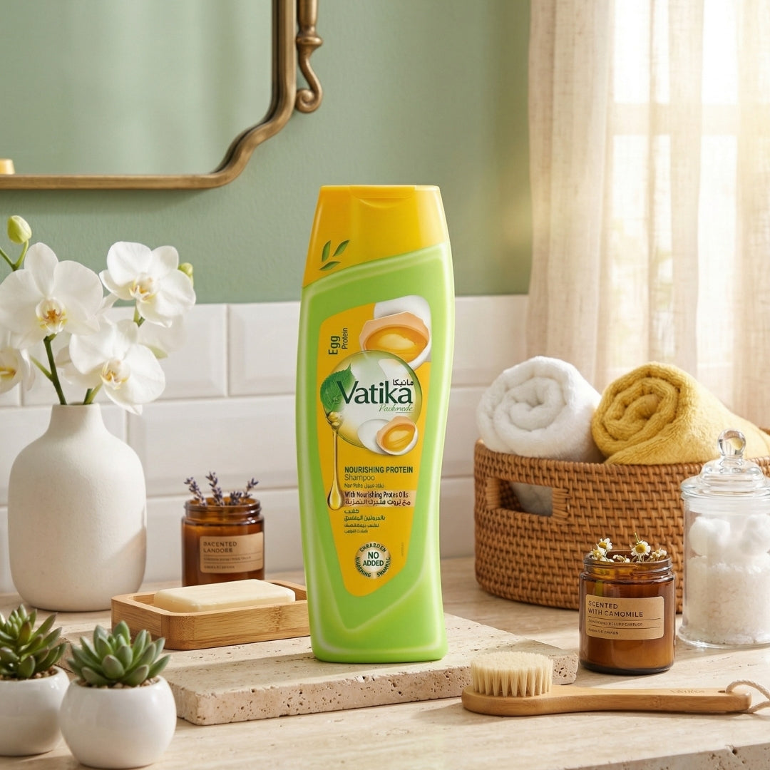 Vatika Shampoo Prot. Huevo 400 ml (Amarillo)