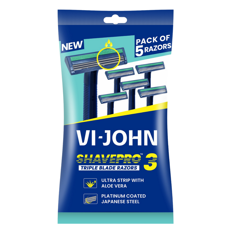 Vi John Máquinas de Afeitar Desechables Aloe Vera X 5 Triple Hojilla