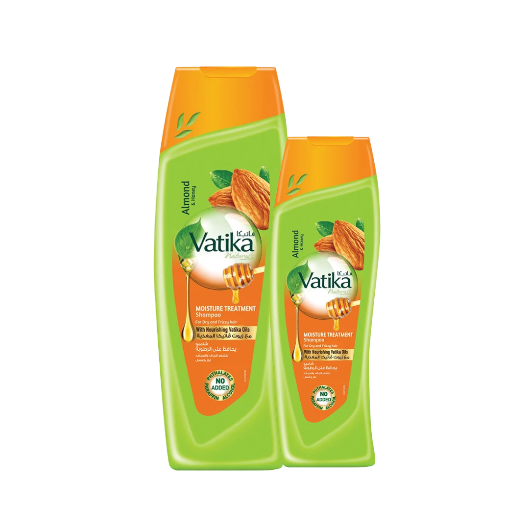 Pack Shampoo Vatika Almendra y Miel 400 ml + 200 ml